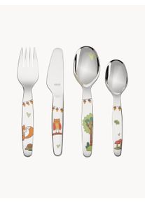 Rösle RÖSLE Børnebestiksæt Forest Friends, 1 person, sæt af 4 Sølv B 21 x H 3 cm