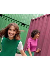 Tchibo - Spodnie dżinsowe dzwony – fason „Lou” - dla pań - rozmiar 36 - kolor: biały