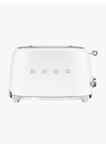Smeg Compact Toaster 50's Style White High-grade steel B 31 x D 20 cm