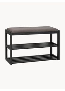 Rowico Home Ekbänk Confetti med skohylla Svart Trä, Massivt Trä B 80 x H 52 cm