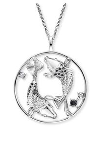 Engelsrufer Kette mit Anhänger »Yin Yang Fisch« Made in Germany - mit Zirkonia (synth.), Größe Länge: 50 Breite: 1,42 mm