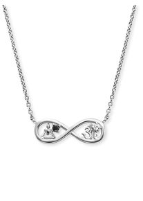 Engelsrufer Kette mit Anhänger »Yin Yang Infinity Buddha und Om« Made in Germany - mit Zirkonia (synth.) in schwarz, Größe Länge: 44 Breite: 1,33 mm