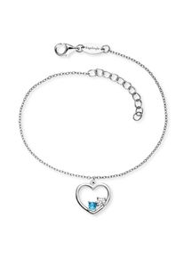 Engelsrufer Armband »Yin Yang Herz« Made in Germany - mit Zirkonia (synth.) in blau, Größe 20 cm