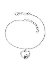 Engelsrufer Armband »Yin Yang Herz« Made in Germany - mit Zirkonia (synth.) in schwarz, Größe 20 cm