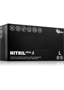 Espeon Nitril Ideal3 Black nitrile powder-free gloves size L 100 pc