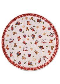 Villeroy & Boch Villeroy & Boch Flachwebeteppich , Mehrfarbig, Rot , Textil , Weihnachten , rund , Oeko-Tex® Standard 100 , rutschfest, in verschiedenen Größen erhältlich, pflegeleicht, strapazierfähig, leicht zusammenrollbar, rutschfeste Unterfläche , Teppiche und Böden, Teppiche, Runde Teppiche