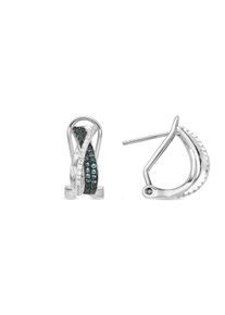 Luxenter Boucles d'oreilles 'SIYI' Femme vert taille One Size