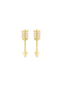 Luxenter Boucles d'oreilles 'FLECHA' Femme blanc taille One Size