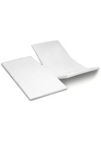 Cinderella , Spannbettlaken »Doppel-Split-Weekend-Topper aus Baumwolle, bis 15 cm Höhe« , Weiß , Obermaterial: 100% Baumwolle , B/L: 180 cm x 210 cm