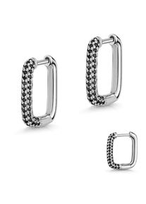 Firetti , Jugendliche , Paar Creolen »Schmuck Geschenk Silber 925 Ohrschmuck Ohrringe« Made in Germany - mit Zirkonia (synth.) ,...