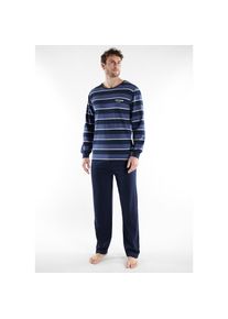Tom Tailor , Schlafanzug »Rhodos«, 2 tlg. , blau-mittel-Ringel , 52L , 52L , Pyjama von Tom Tailor