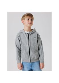 name it , Jugendliche , Kapuzensweatjacke »NKMVIMO LS SWEAT CARD BRU NOOS« , Grey Melange , 134/140 , 134/140 , Sweatjacke von name it für Jungen
