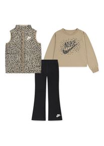 Nike Sportswear , Kinder , Shirt & Leggings »NKG WILD WARMTH 3PC VEST SET«, 3 Stk. für Kinder , BLACK , 104 (4) , 104 (4) , M Set Leggings Shirt...