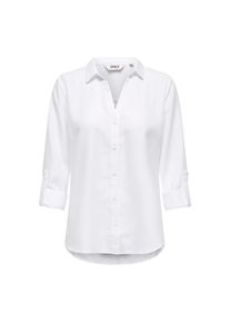 Only , Hemdbluse »ONLRILLO MELLI LS REG SHIRT WVN« , Bright White , L , L , Bluse von Only