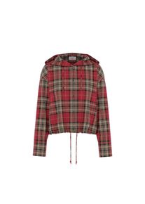 Joop Jeans , Damen , Hemdbluse »Bridget«, mit Karomuster , Open Red , S , S , Trendige Bluse mit Karomuster von JOOP! Jeans