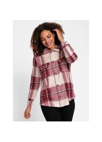 Casual Looks , Damen , Fleeceshirt »Fleece-Bluse«, 1 Stk. , champagner-bordeaux-kariert , 40 , 40 , softweich