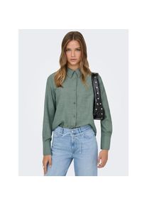 Only , Hemdbluse »ONLBETTY MELLI LS SHIRT WVN« , Laurel Wreath Detail:MELANGE , L , L , Bluse von Only