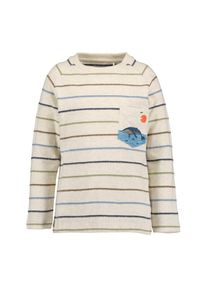 Blue Seven, Herren, Langarmshirt im Ringellook mit aufgesetzter Brusttasche, BEIGE, 116, BEIGE, Shirt mit langem Arm von Blue Seven