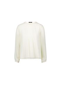 Zero , Klassische Bluse »Blusenshirt mit transparenten Ärmeln« , Offwhite , 42 , 42 , Passform: Figurbetont