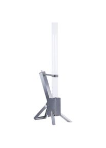 Feuerstelle , Edelstahlfarben , Metall , 44x129x35 cm , hitzebeständig , Gartenmöbel, Feuerschalen & Feuerkörbe