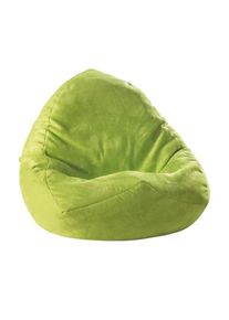 Boxxx Sitzsack , Grün , Textil , 220 l , Füllung: Styroporkugeln , 75x110x75 cm , Indoor , Wohnzimmer, Sessel, Sitzsäcke