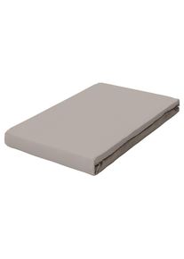 Schlafgut Topper-Spannleintuch , Sandfarben , Textil , 90-100x190-220 cm , Grüner Punkt, Textiles Vertrauen - Oeko-Tex®, Hohenstein, AZO-frei,