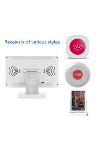 Wireless Desktop Pager Set Customer Service Waiter Table Calling System Guest Call Button for Tea Houses Restaurant Bar Hospital
