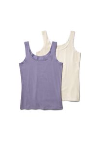 Tchibo - 2 trikó - nő - méret XL 48/50 - bézs