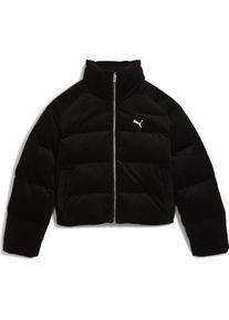 Puma, Damen, Laufjacke, WARDROBE ESS Corduroy Puffer Jacket (XL), Schwarz, XL