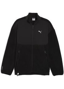 Puma, Herren, Laufjacke, PumaTECH Soft Tech Relaxed Sherpa Jacket (M), Schwarz, M