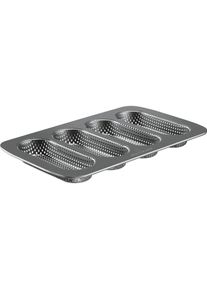 Westmark 4er Baguette Backform Mini, 35.6x21.5cm, Backform, Grau