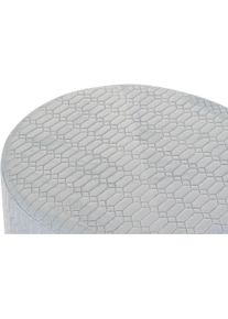 DKD Home Decor, Fussstütze, Footrest Polyester Sky blue Sponge MDF Wood (55 x 55 x 35 cm)