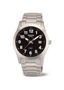 Boccia, Armbanduhr, 3619-03 Herrenuhr Titanium 40mm 5ATM, Silber, (Analoguhr, 40 mm)