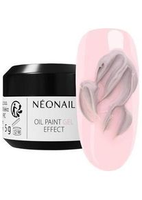 Neonail, Nagellack, Nonail Oil Paint Gel Effect Gray Quiet Impression 3D Sculpture