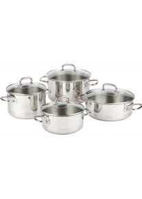 Mora & Memo 737859, Pfanne + Kochtopf, Silber