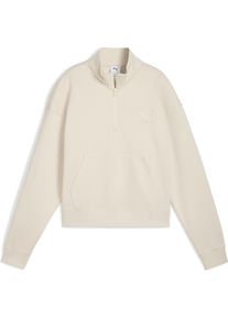 Puma, Damen, Pullover, CLASS Comfort Half-Zip Short Crew FL, Weiss, (M)