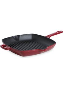Bk Bourgogne grillpan Chili Red 26cm, Pfanne + Kochtopf, Rot