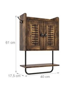 Relaxdays, Badezimmerschrank, Hängeschrank