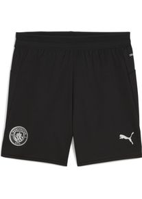 Puma, Jungen, Sporthose, MCFC Training Shorts w/o pockets Jr (164), Schwarz