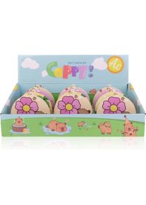 accentra, Kosmetikspiegel, Taschenspiegel mit Capybaraprint und Schlüsselanhänger