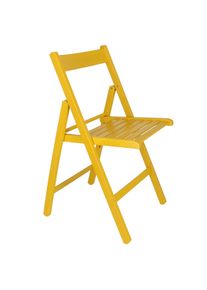 Aranaz Silla plegable bas amarilla - pack 4 unidades