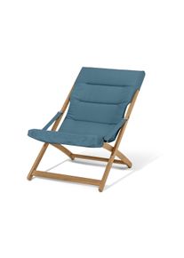 Tchibo - Faltbarer Relax-Sessel - 64x98,5x79cm - blaugrau - Akazienholz / Polyester / Polyurethan