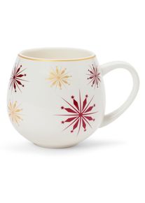 Tchibo - Jumbotasse mit Dekor - weiß