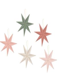 Ginger Ray 5 étoiles en papier - splendeur sensuelle de Noël