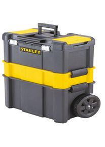 Carrello trolley porta attrezzi e minuterie con 3 livelli di stoccaggio e lucchettabile professionale Stanley