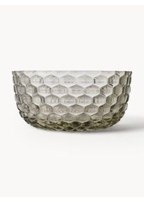 Kartell Bowls Jellies with Textured Pattern, Set of 4 Green Plastic Ø 14 x H 7 cm