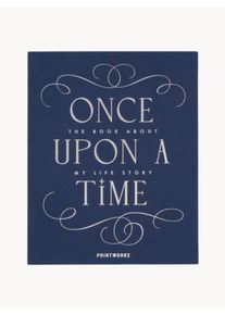 PRINTWORKS Książka pamiątkowa Once Upon A Time - The Book About My Life Story Niebieski 19 x 24 cm
