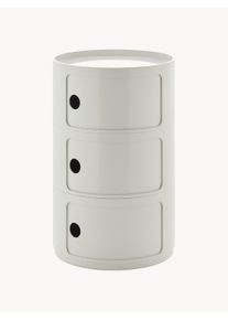 Kartell Design Container Componibili, 3 Modules White Plastic Ø 42 x H 70 cm