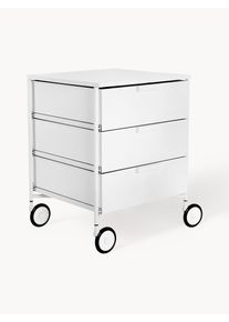 Kartell Roll Container Mobil with 3 Drawers White Plastic B 49 x H 63 cm