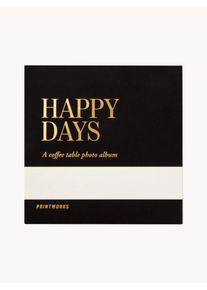 PRINTWORKS Album na zdjęcia Happy Days Czarny 25 x 25 cm